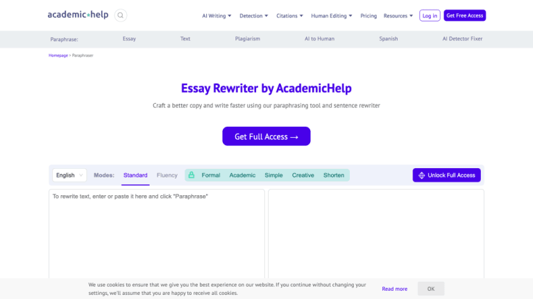 AcademicHelp Paraphraser