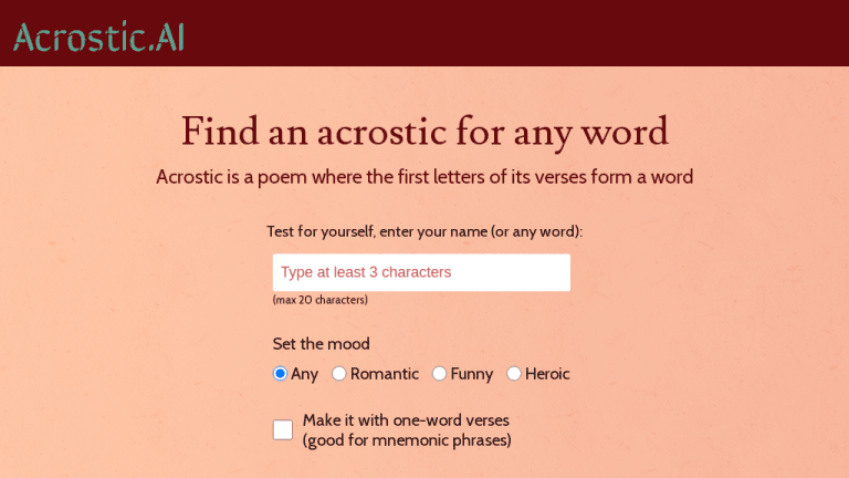 Acrostic AI