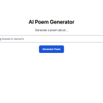 AI Poem Generator