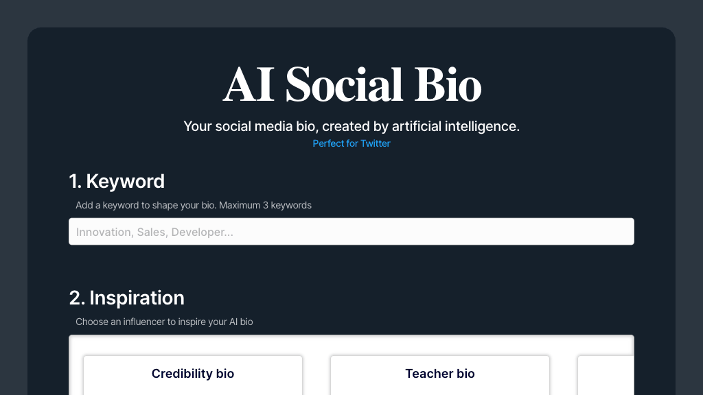 AI Social Bio