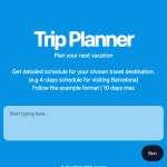 AI Trip Planner