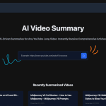 AI Video Summary - Youtube