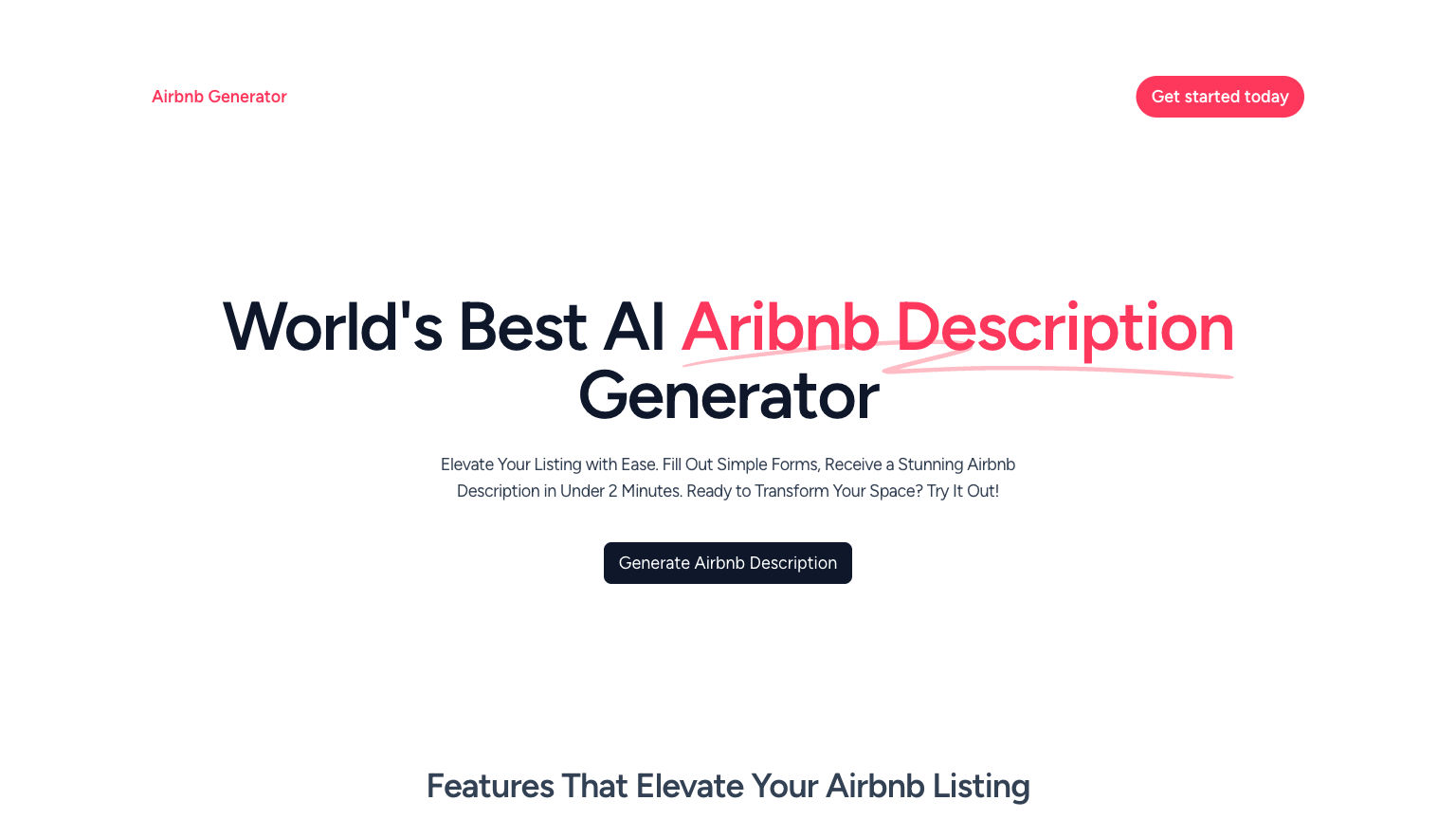 Airbnb Generator