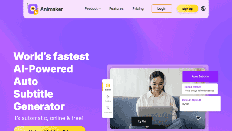Animaker’s Subtitle Generator