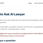 Ask AI Lawyer