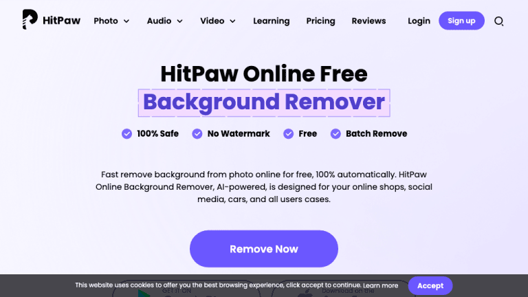 Background remover from photo by Hitpaw