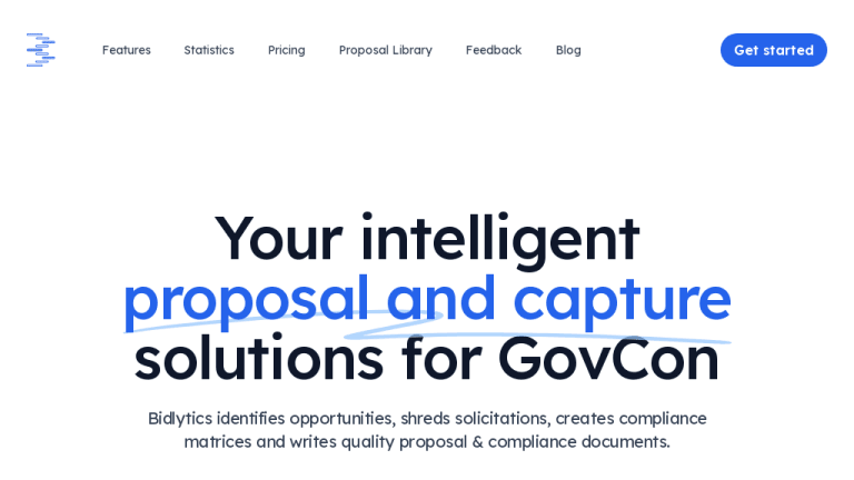 Bidlytics - AI for GovCon