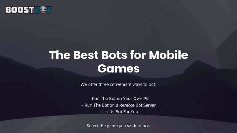 BoostBot Mobile Game Bots