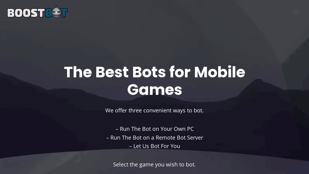 BoostBot Mobile Game Bots