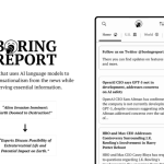 Boring Report: News by AI