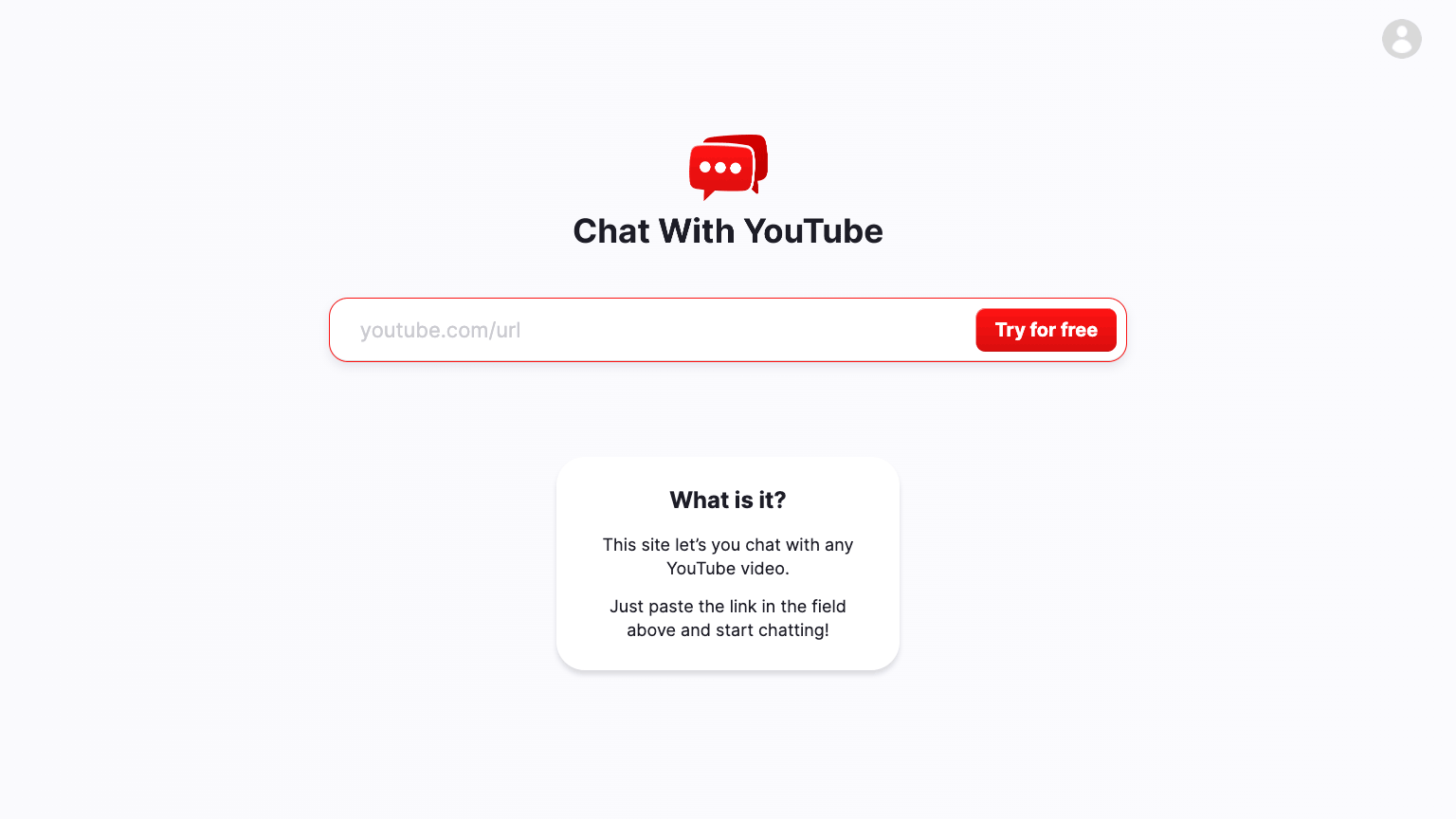 Chat With Youtube