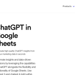 ChatGPT in Google Sheets