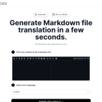 ChatGPT Markdown Translate