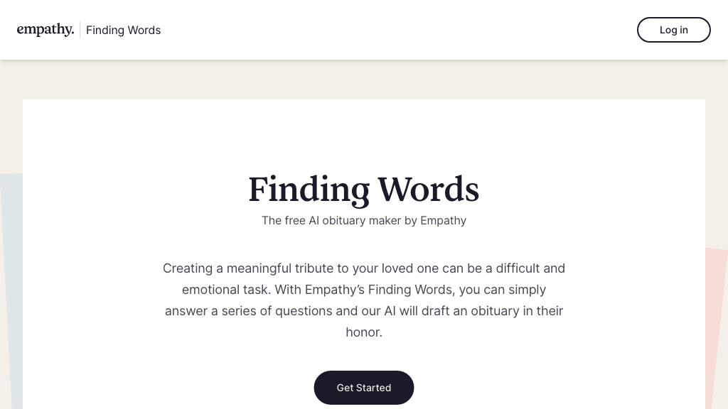 Finding Words