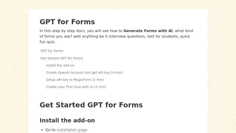 GPT for forms