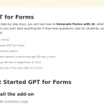 GPT for forms