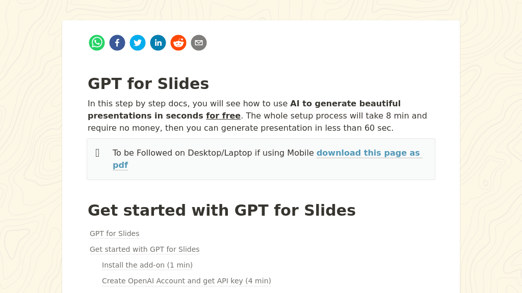 GPT for Slides