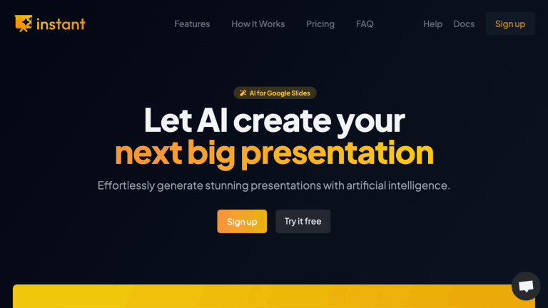 Instant AI for Google Slides