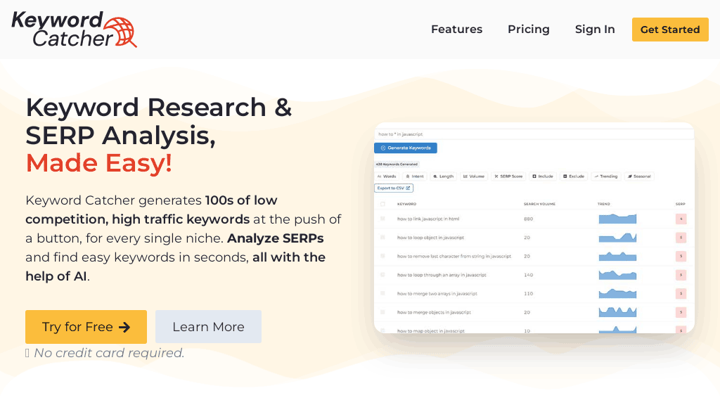 Keyword Catcher