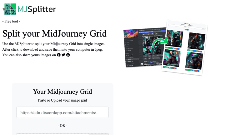 Midjourney Grid Splitter