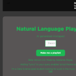 Natural Language Playlist