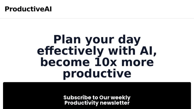 Plan My Day AI