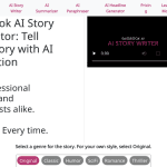 Sassbook AI Story generator