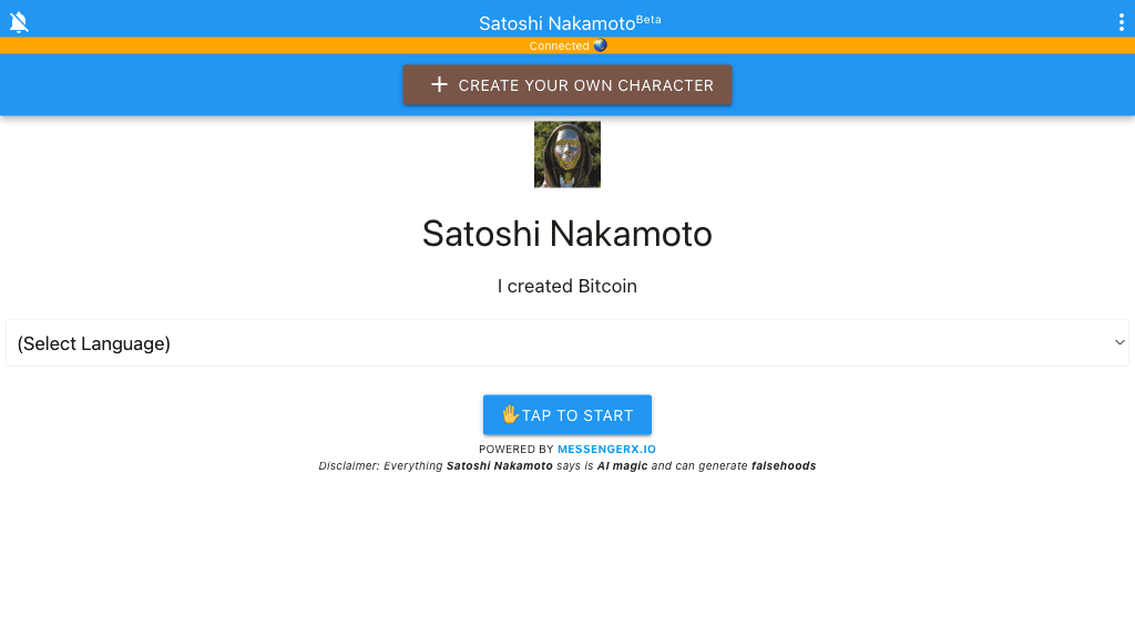 Satoshi Nakamoto Chatbot