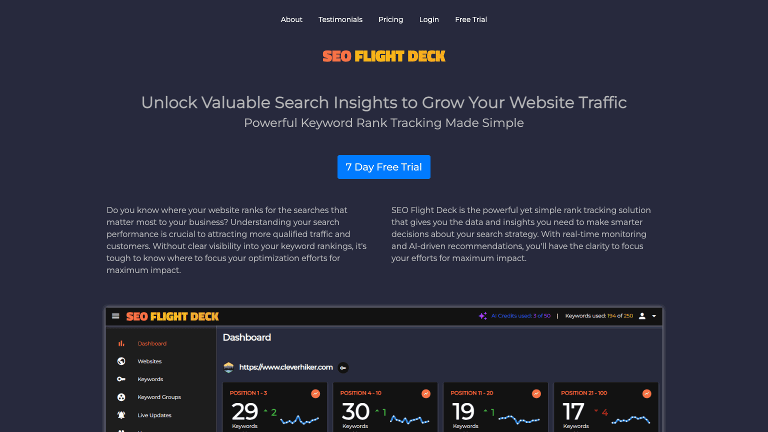 SEO Flight Deck