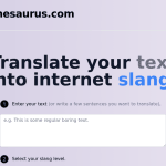 Slang Translator