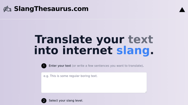 Slang Translator