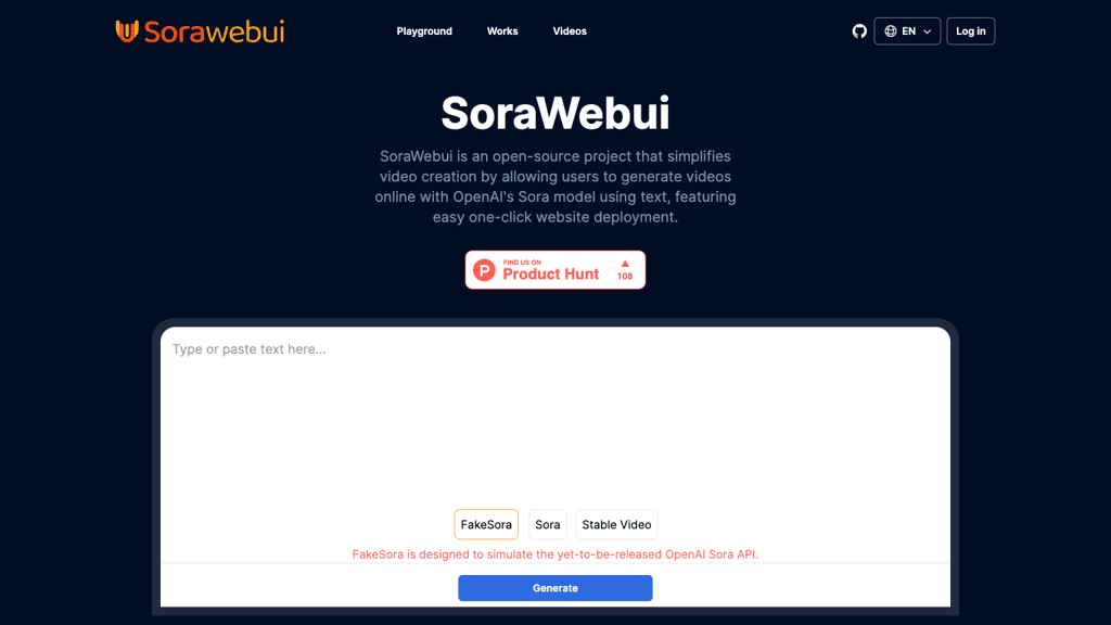 SoraWebui