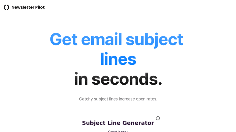 Subject Line Generator