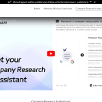 SynthMind Company Research Assistant