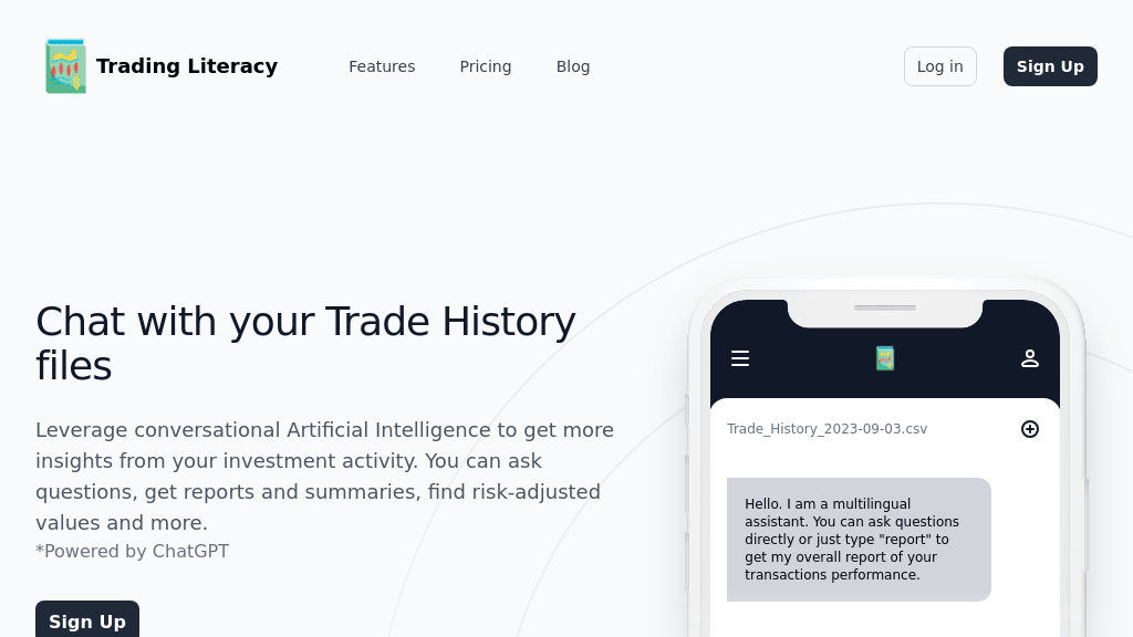 Trading Literacy Bot