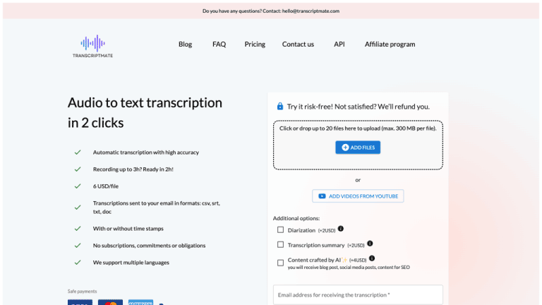 Transcriptmate.com