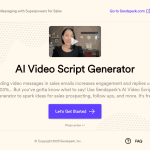 Video script generator