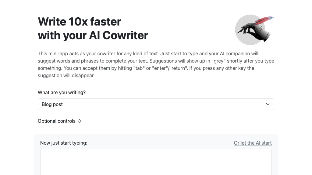 AI Cowriter