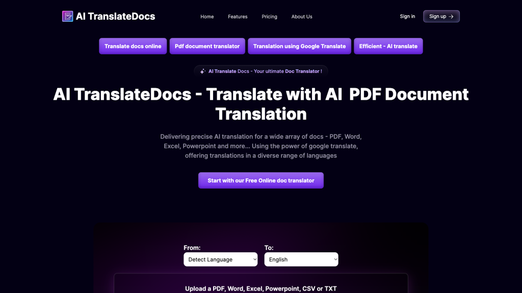 AI TranslateDocs