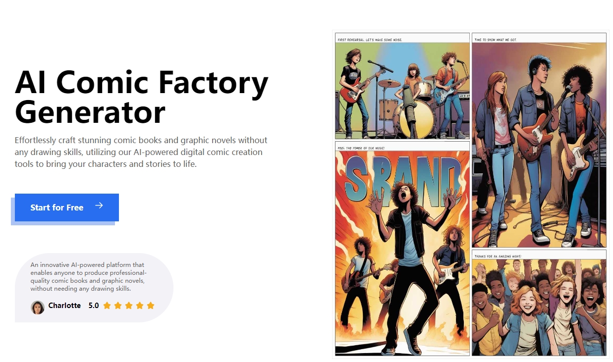 AI Comic Factory Generator