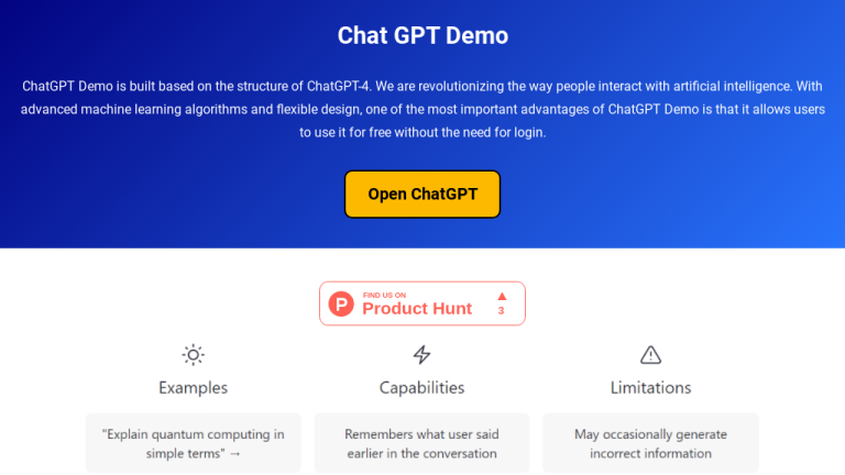 Chat GPT Demo