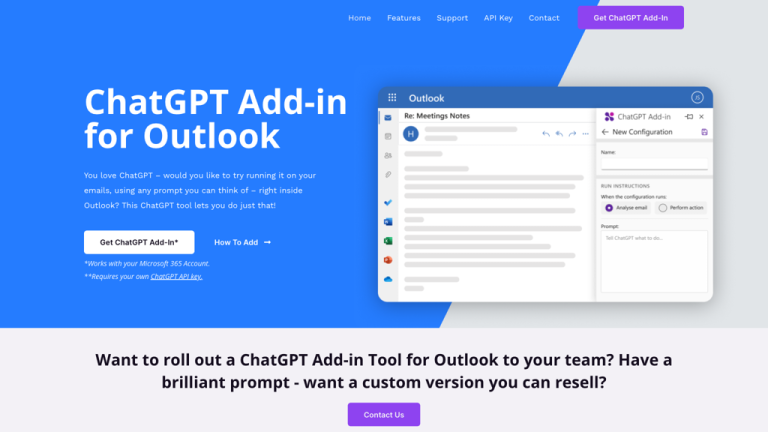 ChatGPT Add-in for Outlook