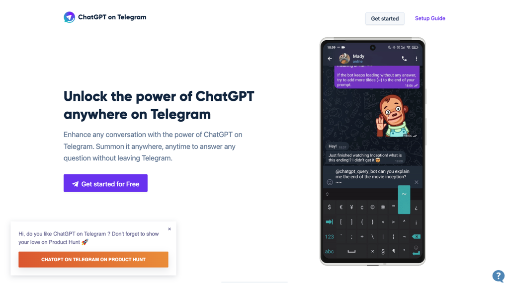 ChatGPT on Telegram