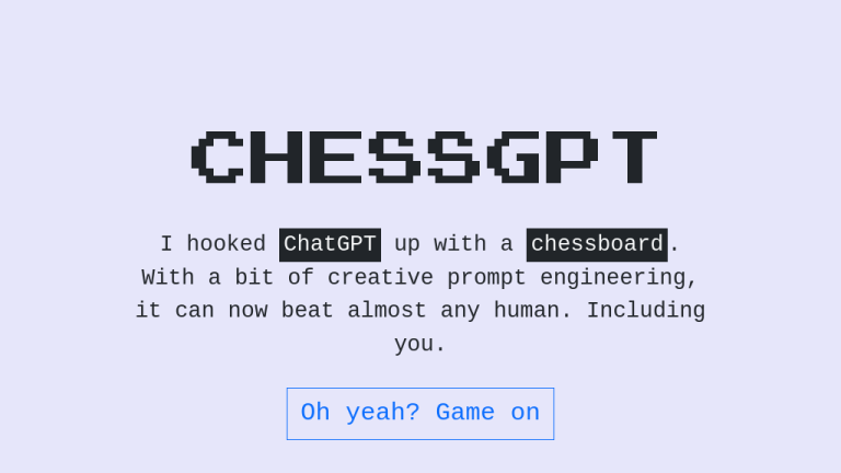 ChessGPT