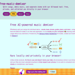 Free Music Demixer