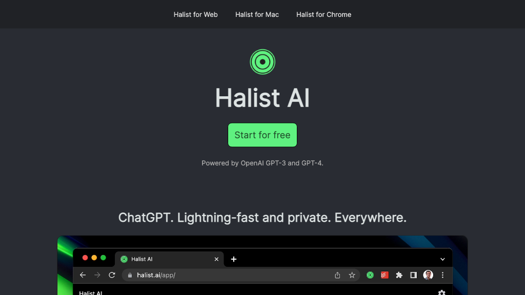 Halist Browser AI