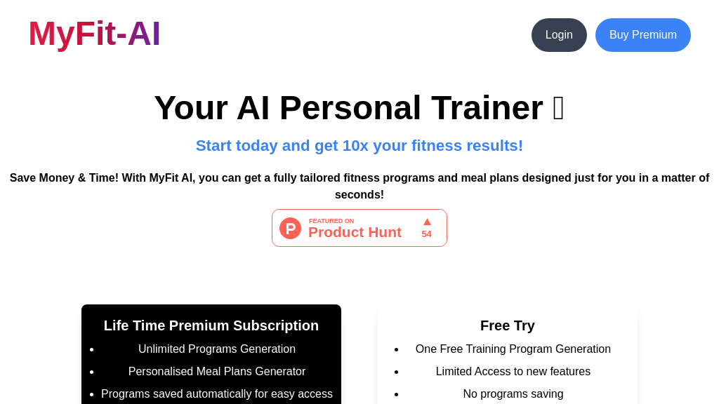 MyFit AI