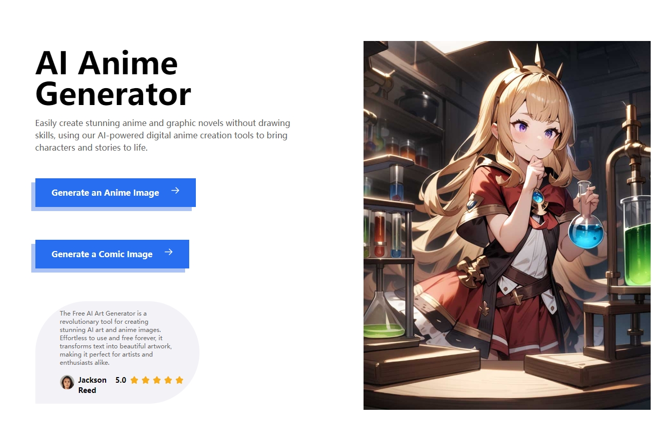 AI Anime Generator free